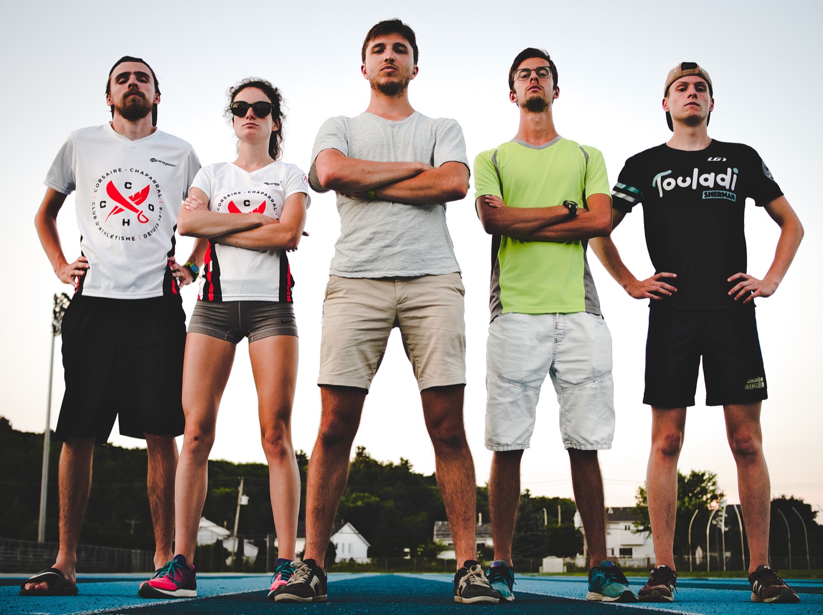 Les entraîneurs de l’équipe des Laurentides en athlétisme à l’été 2018.