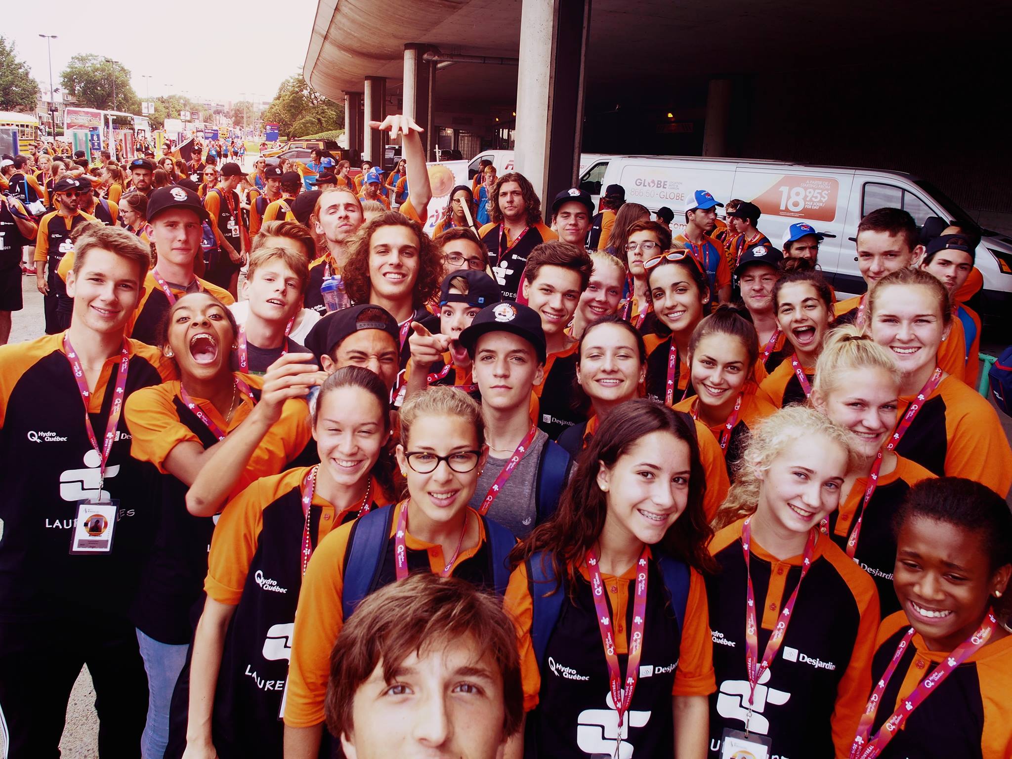 L'équipe des Laurentides en athlétisme aux Jeux du Québec de Montreal, 2016